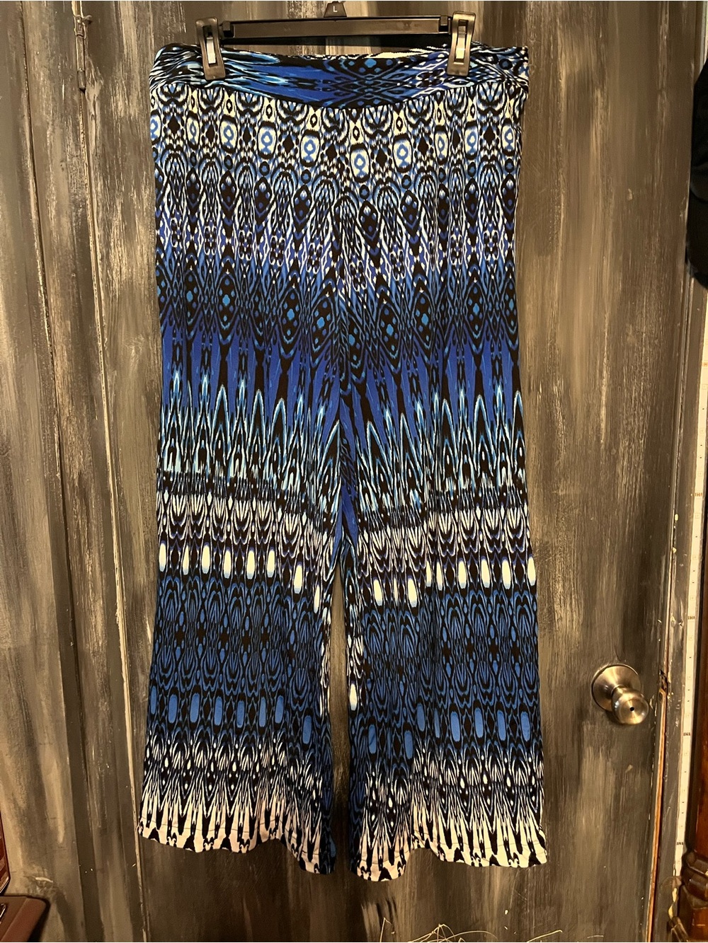 Sharagano Women's Wide Leg Palazzo Pants Fun Design Size large